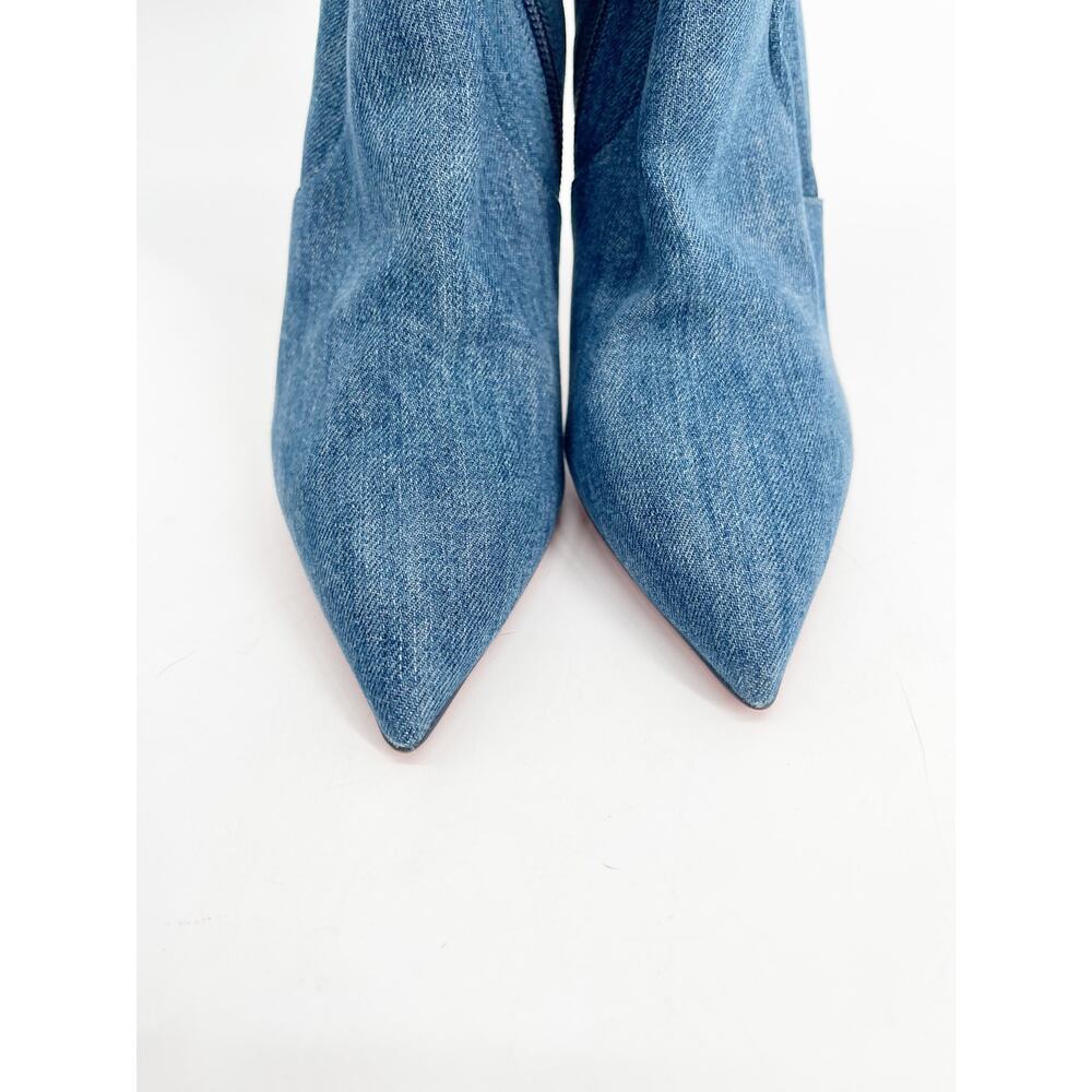 Christian Louboutin Denim Over the Knee Boots - Picture 9 of 15
